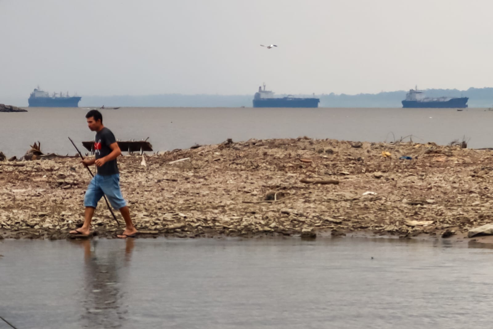 Em meio a seca severa, Governo Federal assina contrato de R$ 92 milhões para dragagem do Rio Amazonas