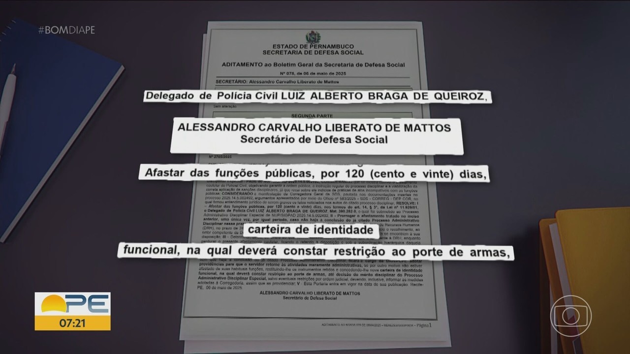 Delegado que atirou em ambulante em Fernando de Noronha é afastado do cargo por 120 dias