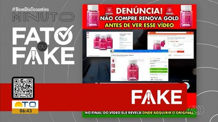 Reportagem adulterada é desmentida no Fato ou Fake