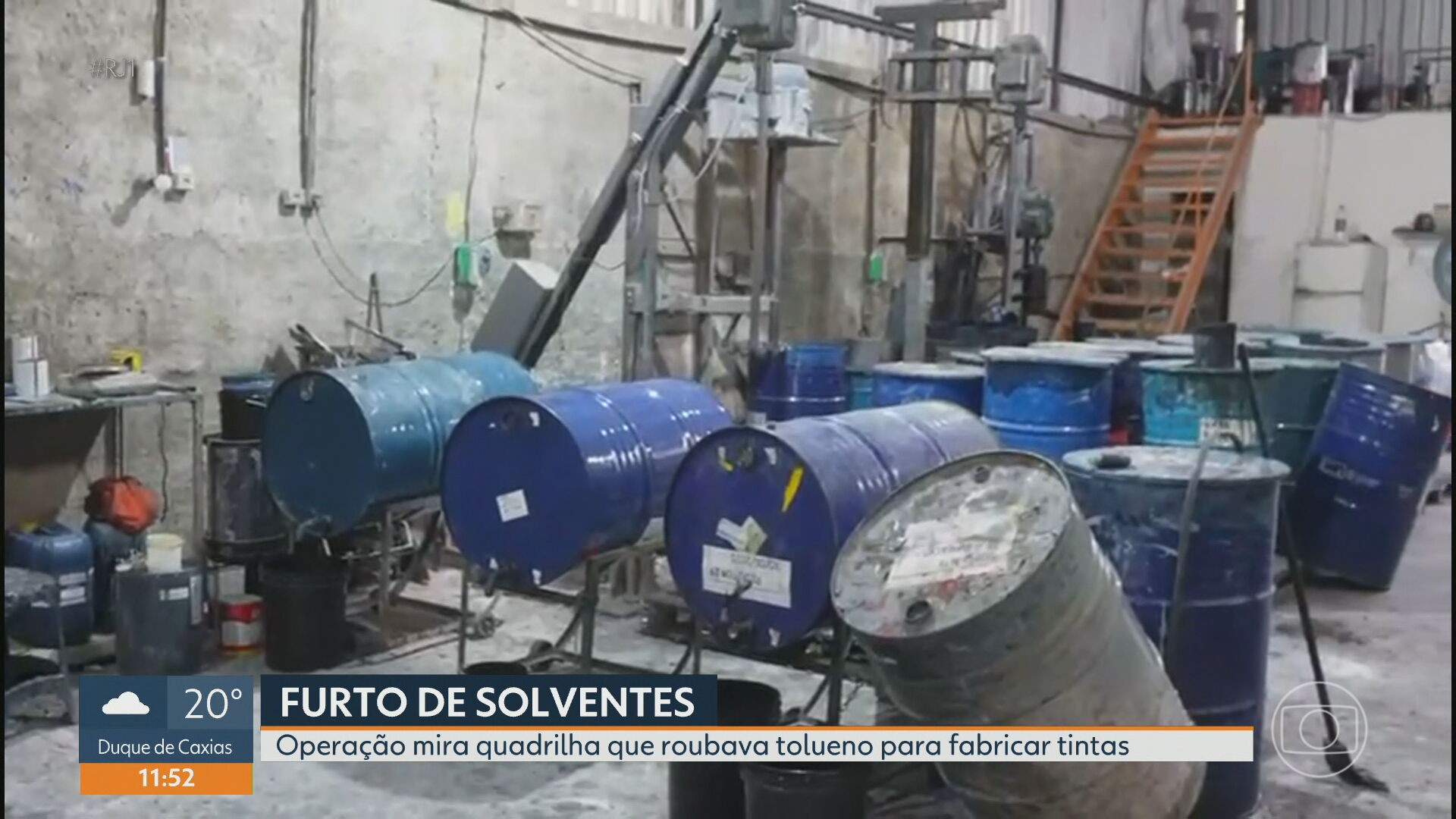 Polícia faz operação contra quadrilha que furtava solvente para fábrica clandestina de tintas