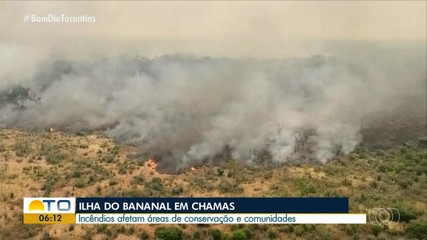 Incêndios atingem área de conservação e comunidades na Ilha do Bananal