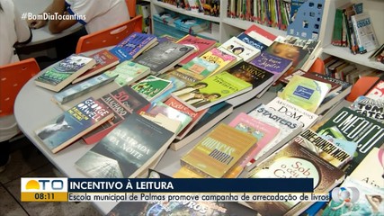Escola municipal de Palmas arrecada livros e incentiva o hábito da leitura em estudantes