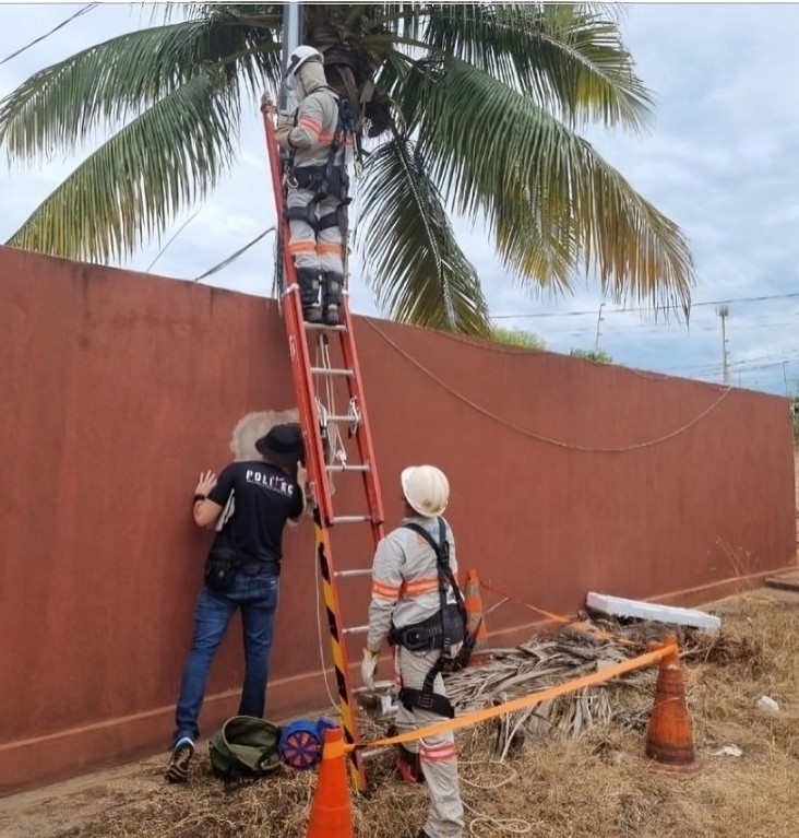 Empresária é presa e policial é encaminhado à delegacia suspeitos de furtar energia em MT