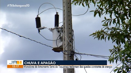 Chuva provoca apagão em comunidade