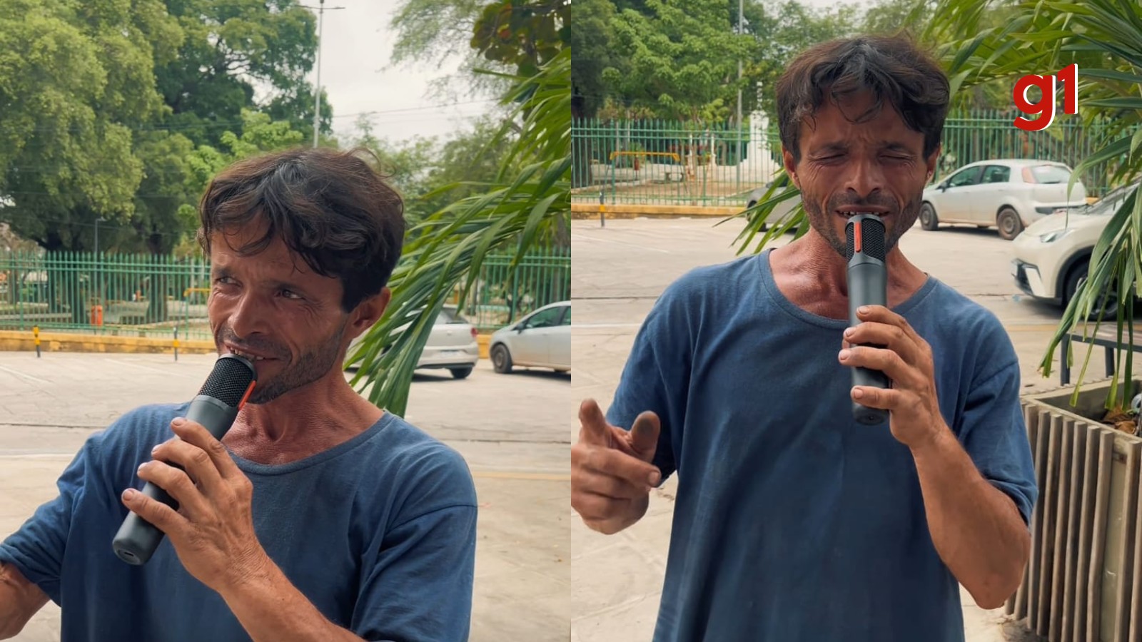 Vídeo: Homem em situação de rua emociona voluntários ao cantar durante ação social em Teresina