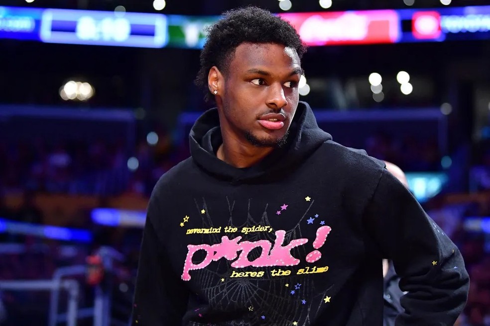 Bronny James, filho mais velho do astro da NBA LeBron James — Foto: Gary A. Vasquez/USA Today Sports via Reuters/Arquivo