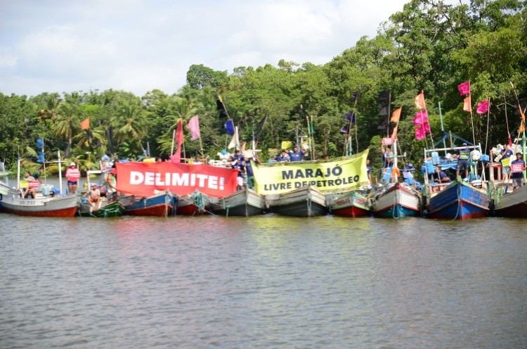 Pescadores do Marajó protestam contra exploração de petróleo na Foz do Amazonas