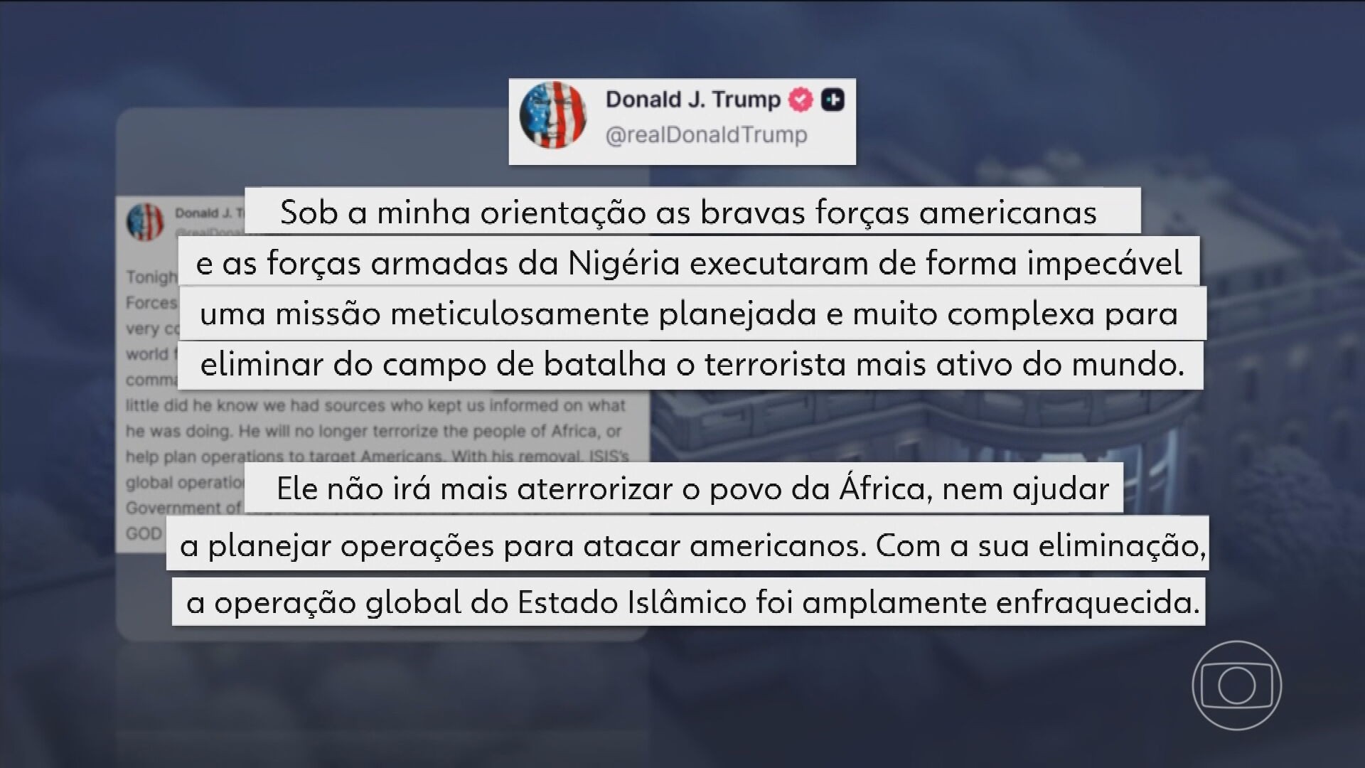 EUA e Nigéria anunciam a morte do número 2 do Estado Islâmico