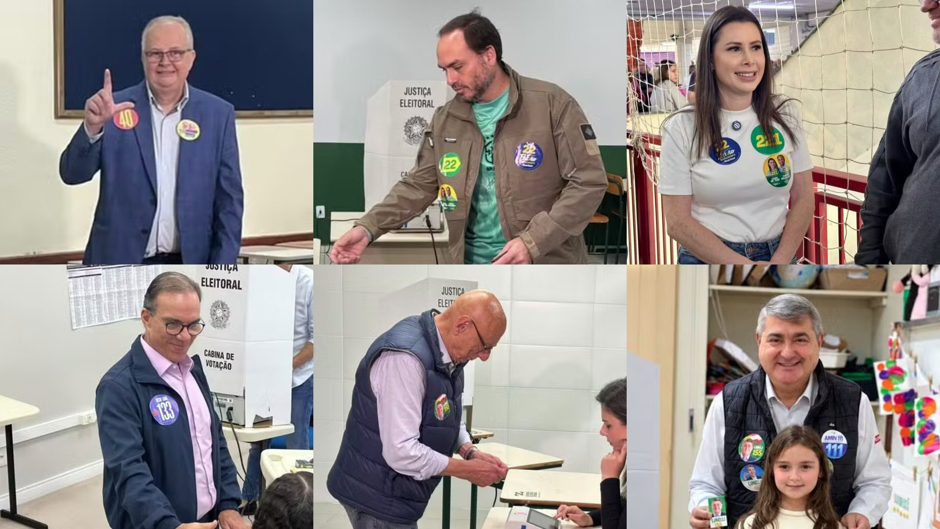 Candidatos ao Senado por SC votam neste domingo; veja 