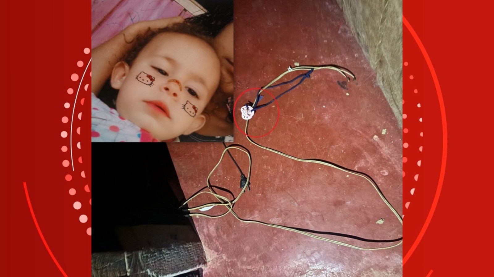 Criança de dois anos morre eletrocutada dentro de casa em RO 