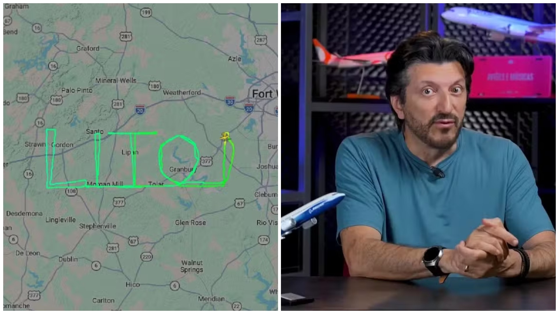 'Amigo próximo': piloto conta por que e como desenhou nome de Lito no céu dos EUA