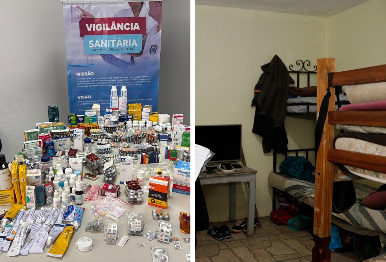 Estabelecimentos clandestinos com 180 pessoas abrigadas e comida estragada são interditados em Suzano
