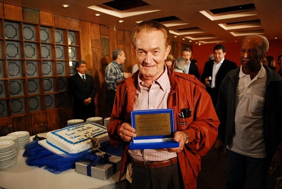 Comemoração de aniversário de 60 anos de jornalismo de Léo Batista — Foto: João Miguel Júnior/Globo