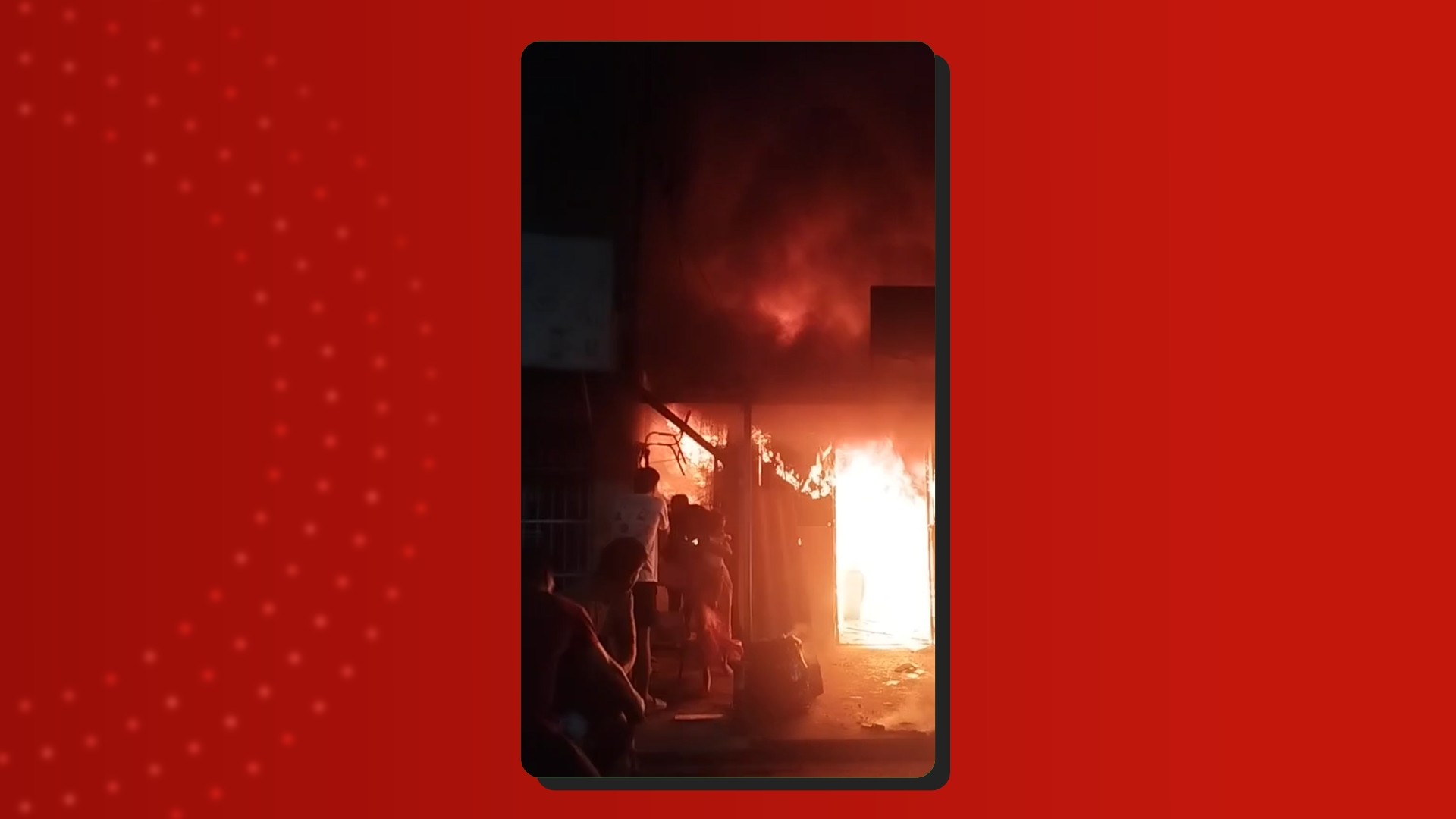 Incêndio de grandes proporções destrói loja de tapeçaria na Zona Norte de Manaus; VÍDEO