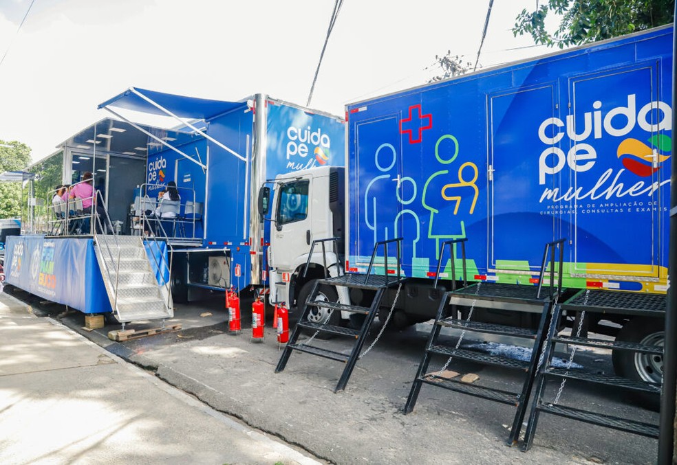 Carreta da Mulher Pernambucana realiza atendimentos especializados para mulheres — Foto: Divulgação/ SES-PE