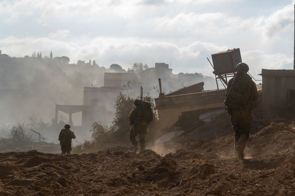 Soldados de Israel durante operação no Sul do Líbano — Foto: IDF/Reprodução