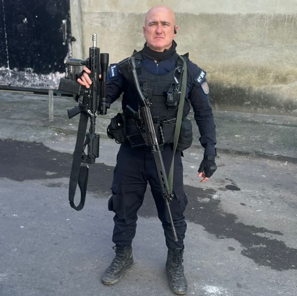 Sargento Kelvynton Oliveira Vale, do 41º BPM, morreu em operação no Morro do Trem — Foto: Reprodução/ Redes sociais