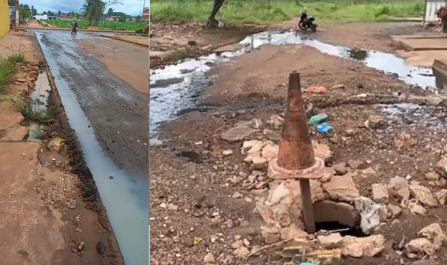 Com rede de esgoto precária, moradores reclamam de sujeira e mau cheiro em Altamira, PA: 'Não tem como sobreviver nisso'