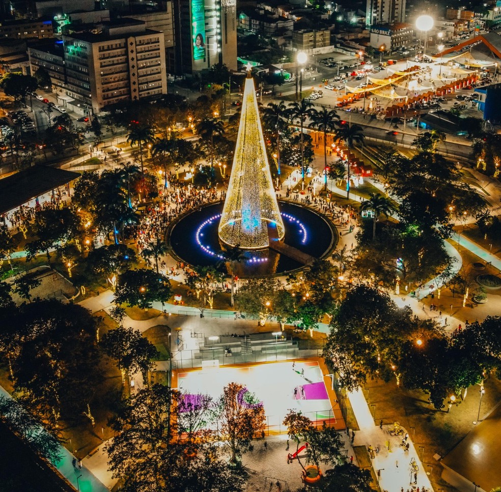 Natal Iluminado, em Campina Grande, acontece no fim do ano — Foto: Divulgação/PMCG