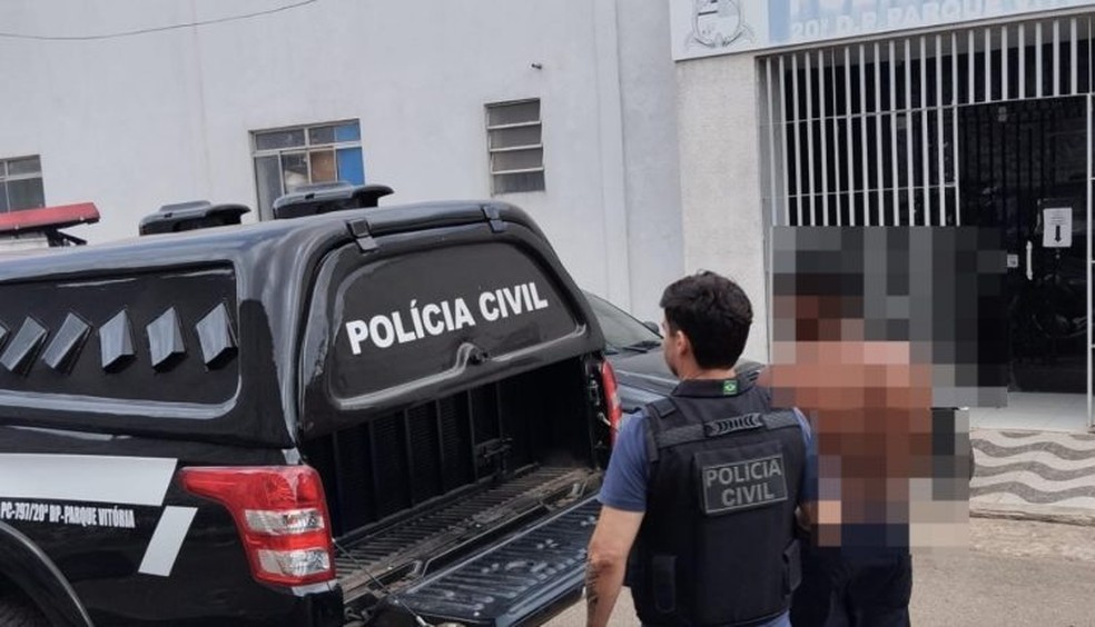 Um homem de 30 anos foi preso na manhã desta sexta-feira (27), suspeito de cometer um homicídio no Parque Vitória, em São José de Ribamar, na Região Metropolitana de São Luís — Foto: Divulgação/ PC-MA