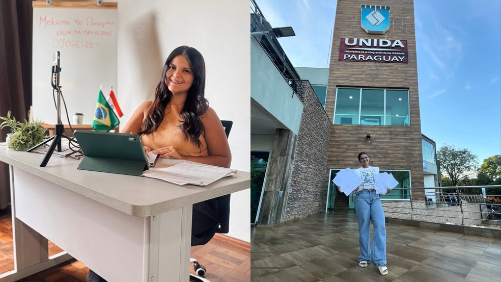 Vivian acessora alunos e realiza novas matrículas todos os semestres — Foto: Arquivo pessoal