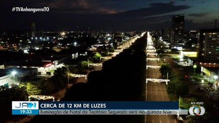 Iluminação de Natal da Teotônio Segurado é inaugurada