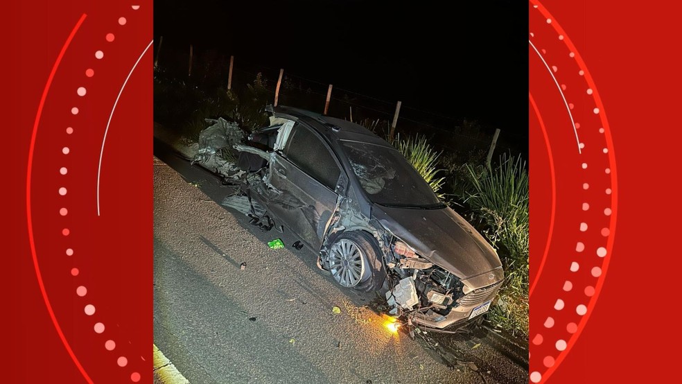 Jovem de 21 anos bateu em caminhão cegonha estacionado após perseguição policial em rodovia de Colatina, Espírito Santo — Foto: Reprodução/Redes sociais