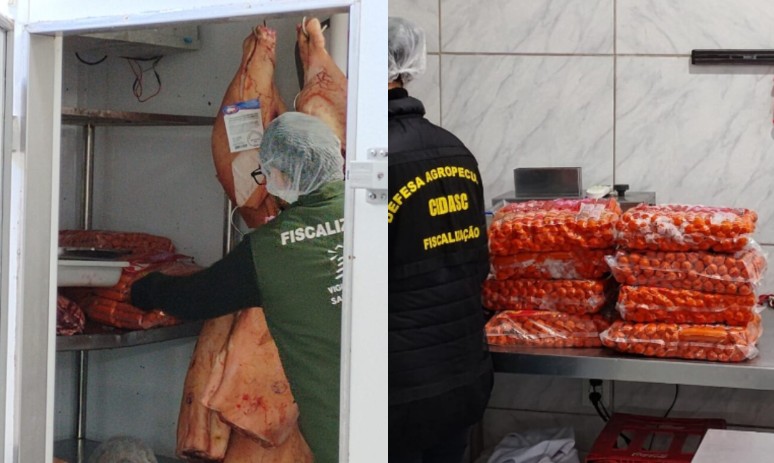 Fora da validade e armazenamento irregular: 623 quilos de carne imprópria são recolhidos em SC
