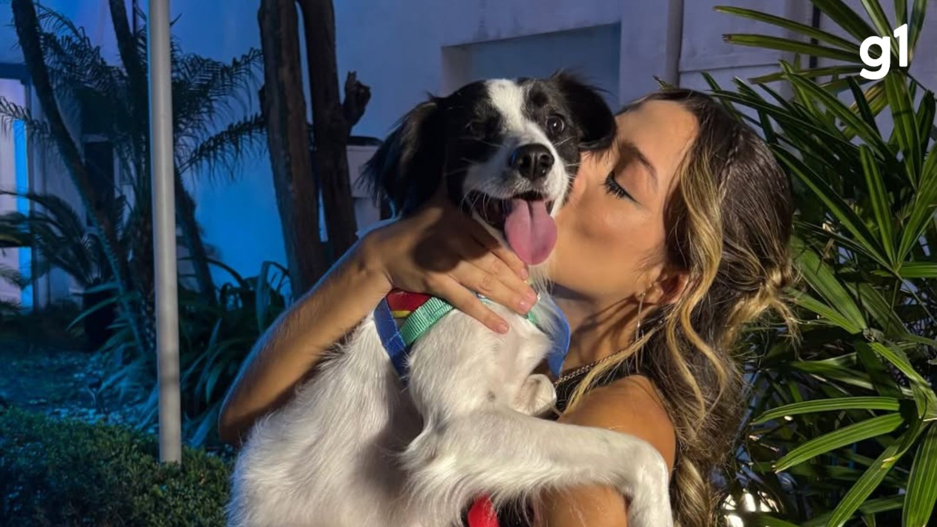 Ex-BBB Samira volta para casa no RS e publica sobre reencontro com cão Lindolfo: 'Muito feliz'