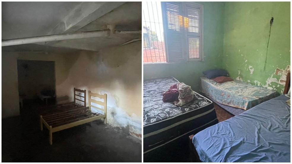 Casa de Repouso São Gabriel, em Fortaleza, funcionava cladestinamente e foi interditada em fevereiro — Foto: Divulgação/MPCE