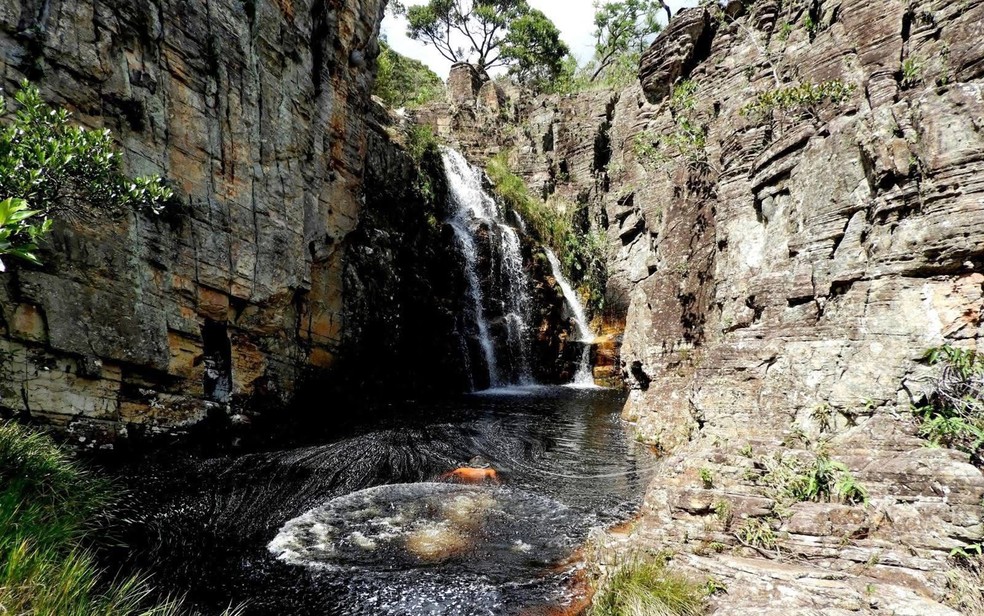 Cachoeira da Pandora, em São Tomé das Letras (MG) — Foto: Erick Sattelmayer/Divulgação Prefeitura de São Tomé das Letras