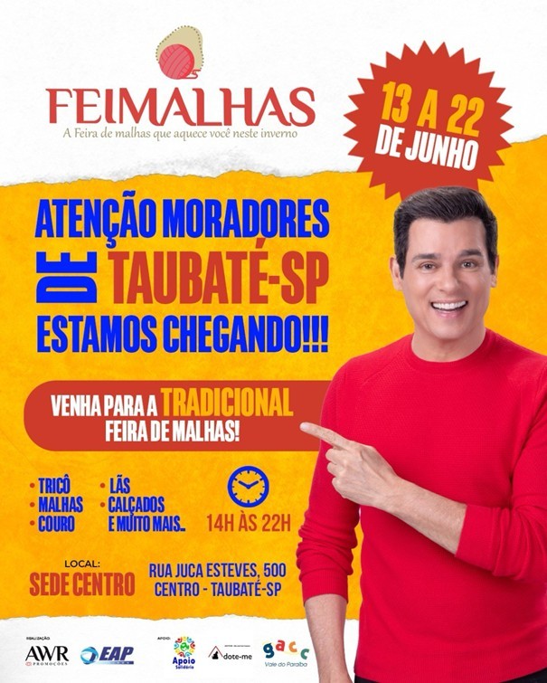 Maior feira de malhas do país está chegando ao Vale do Paraíba