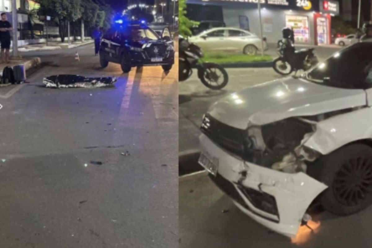 Motociclista morre após ser atingido por carro em cruzamento em Cuiabá 