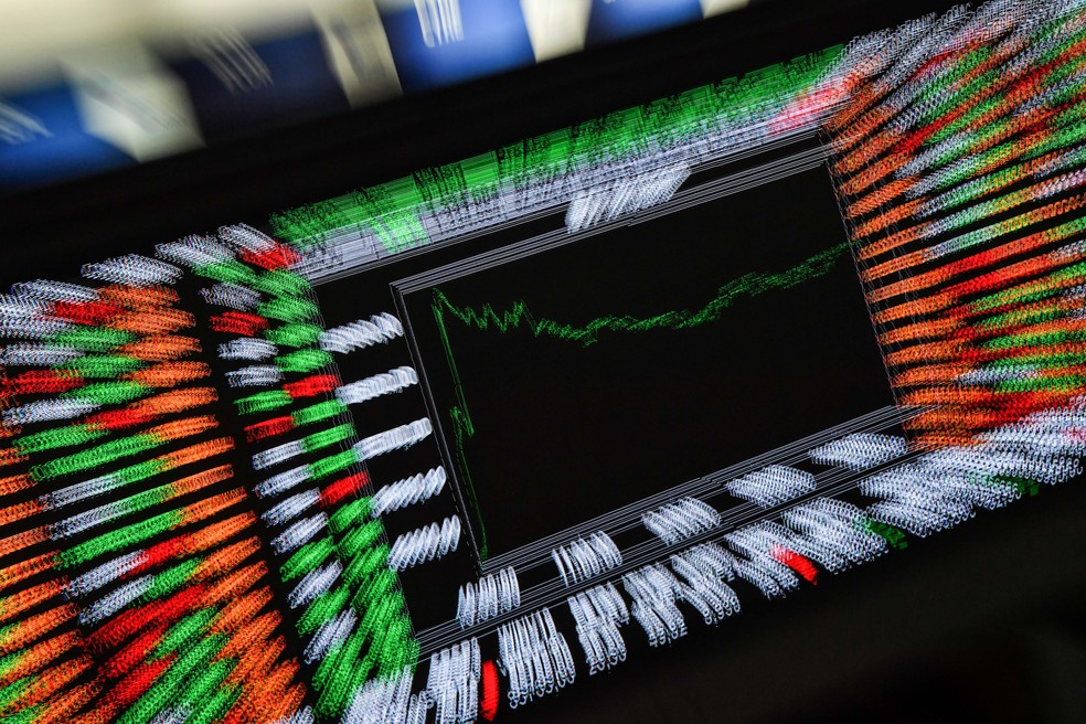Painel da B3 - Bovespa — Foto: Nelson Almeida/ AFP