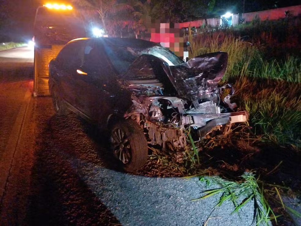 Acidente que vitimou três pessoas em abril de 2024, em Agrestina — Foto: Divulgação/PRF
