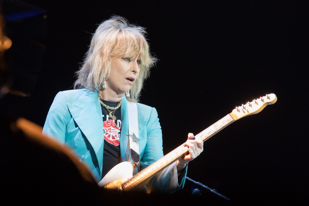 Chrissie Hynde, vocalista dos Pretenders — Foto: Celso Tavares/G1