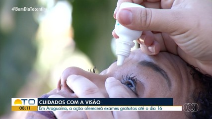 Exames oftalmológicos são oferecidos gratuitamente em Araguaína