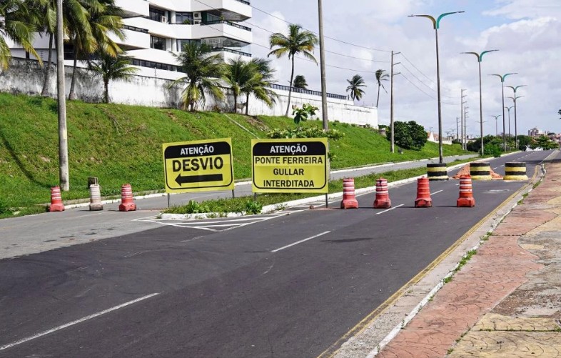 Viadutos do Café e da avenida Ferreira Gullar passam por manutenção, e trânsito é alterado; veja as alterações