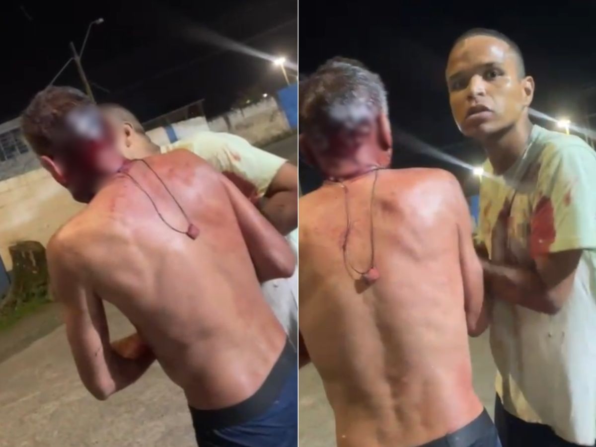Homem tenta matar o pai com golpes de tesoura no litoral de SP; VÍDEO