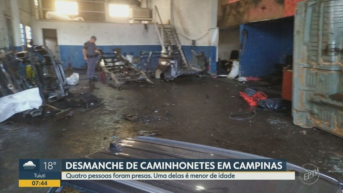 Polícia Militar encontra desmanche de caminhonetes e detém quatro ...