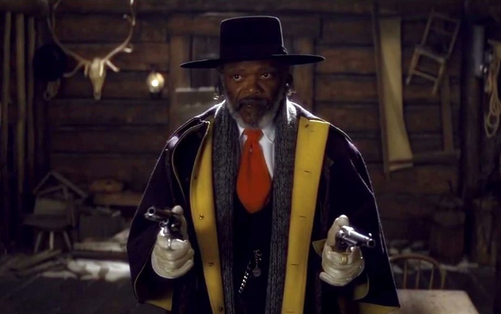 Samuel L. Jackson em cena de 'Os oito odiados', de Quentin Tarantino — Foto: Divulgação