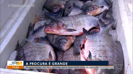 Moradores movimentam peixarias de Araguaína na Sexta-feira Santa