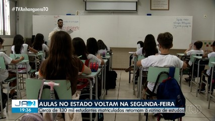 Aulas no Estado retornam nesta segunda-feira (4)