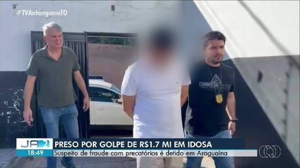 Homem é preso em Araguaína por suspeita de fraude e golpe de R$ 1,7 milhão contra idosa
