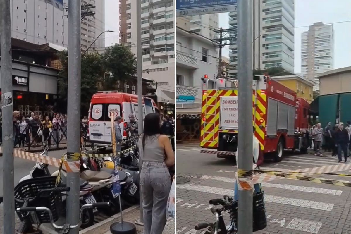 Motorista atropela três pedestres e passa mal no litoral de SP; VÍDEO