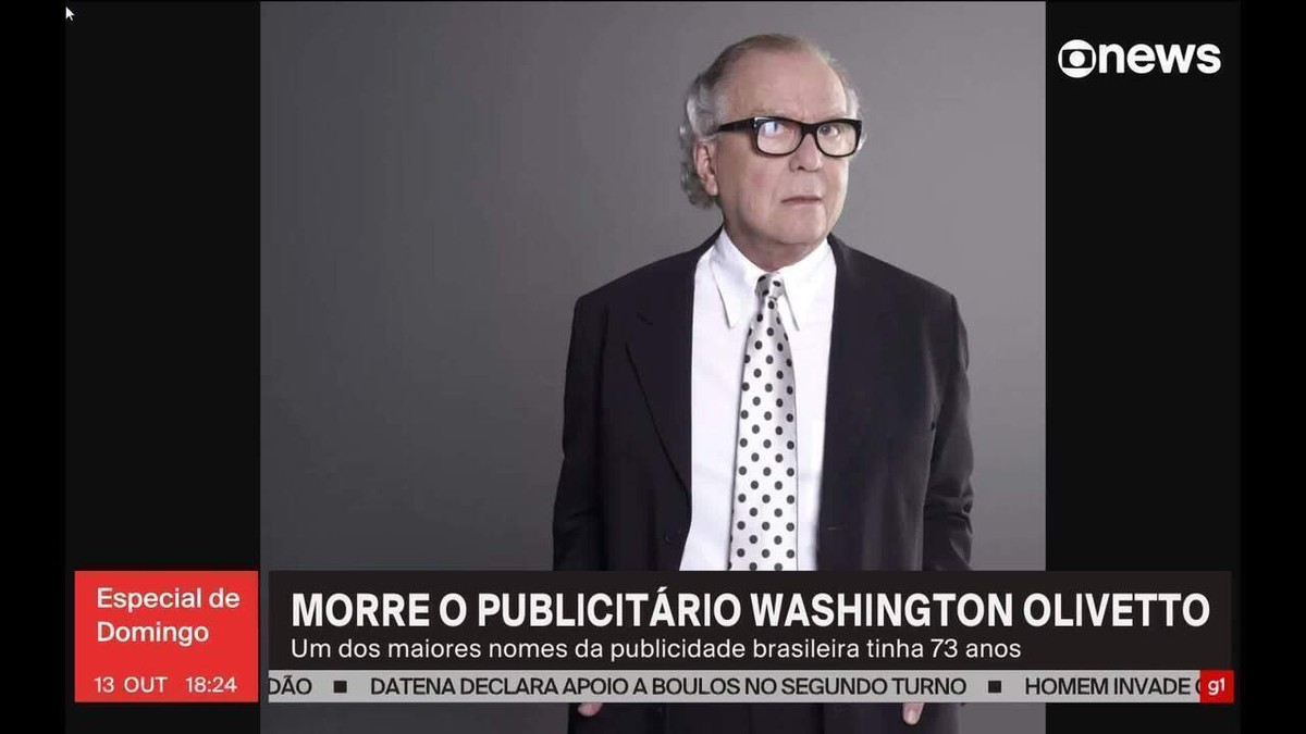 Lula lamenta morte de Washington Olivetto