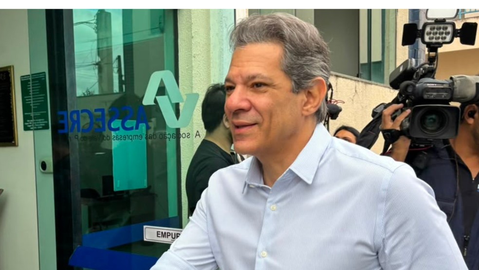 Haddad diz que comandante da PM indicado por Tarcísio foi afastado sob suspeita de ligação com o PCC — Foto: Guilherme Machado / TV Vanguarda