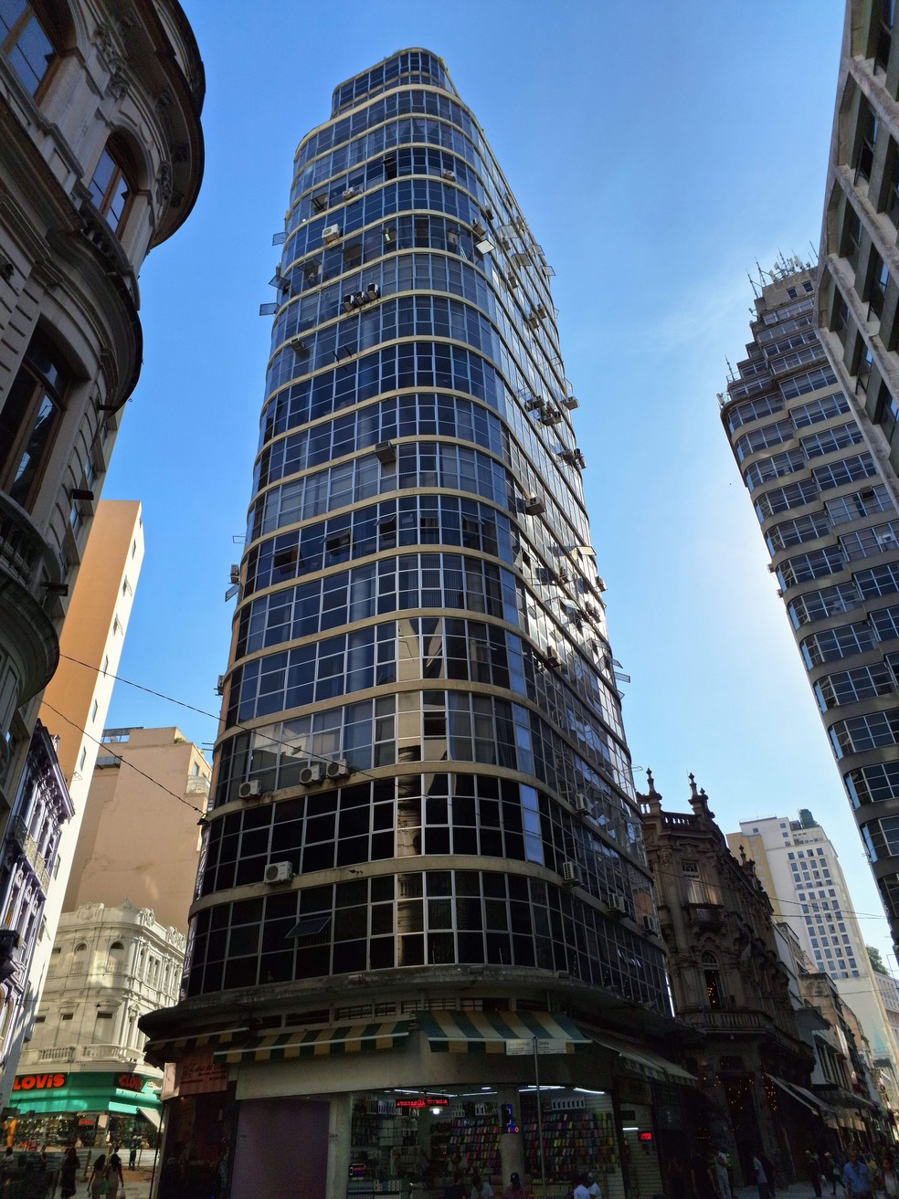 Edifício Triângulo, no Centro de São Paulo — Foto: Gustavo Honório/g1