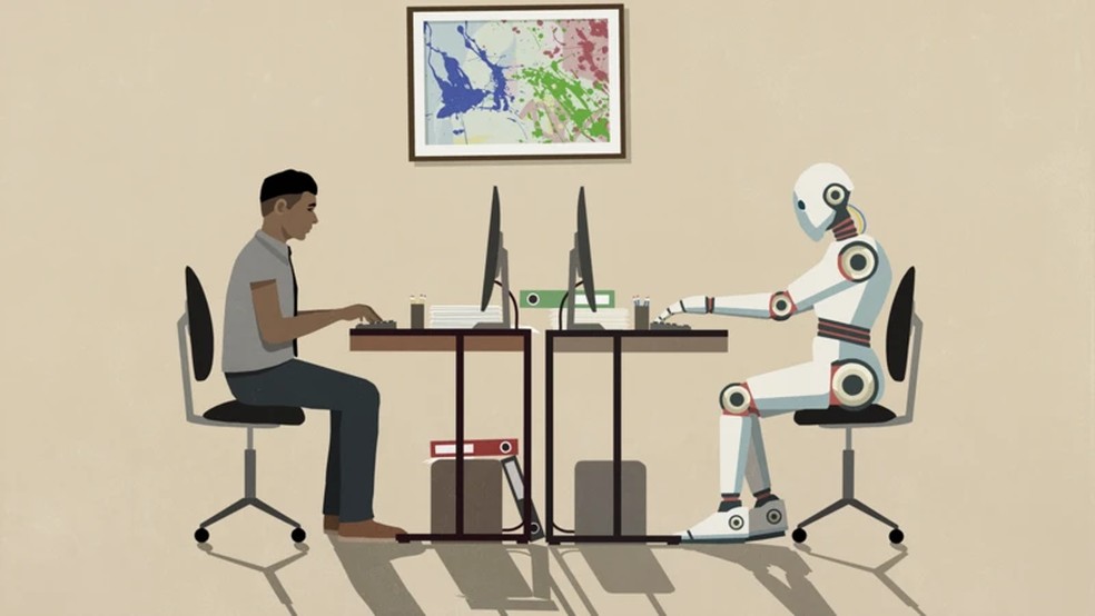 Boom da IA começa no fim de 2022, com lançamento do ChatGPT — Foto: Getty Images via BBC