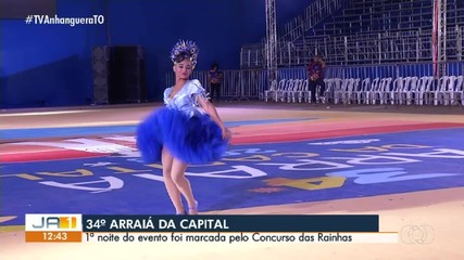 Primeira noite do Arraiá da Capital foi marcado pelo concurso das rainhas